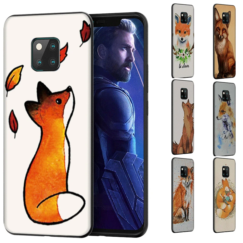 Силиконовый чехол для телефона huawei Honor6A 7A 8C 9 10 20S Lite Pro Cover Fox Animal|Чехлы-накладки| |