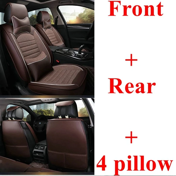 Сиденья для Kia K2 Rio Sportage Ceed Rio 3 Cerato Sportage Mazda 2 3 6 CX-5 peugeot 407 508 Mercedes w204 w211 w203 - Название цвета: coffee luxury