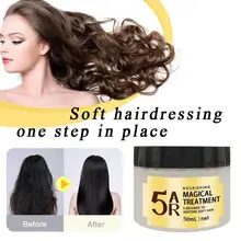 50 мл Волшебная кератиновая маска для лечения волос 5 секунд ремонт повреждения магическое лечение волос кератин Уход за волосами и кожей головы