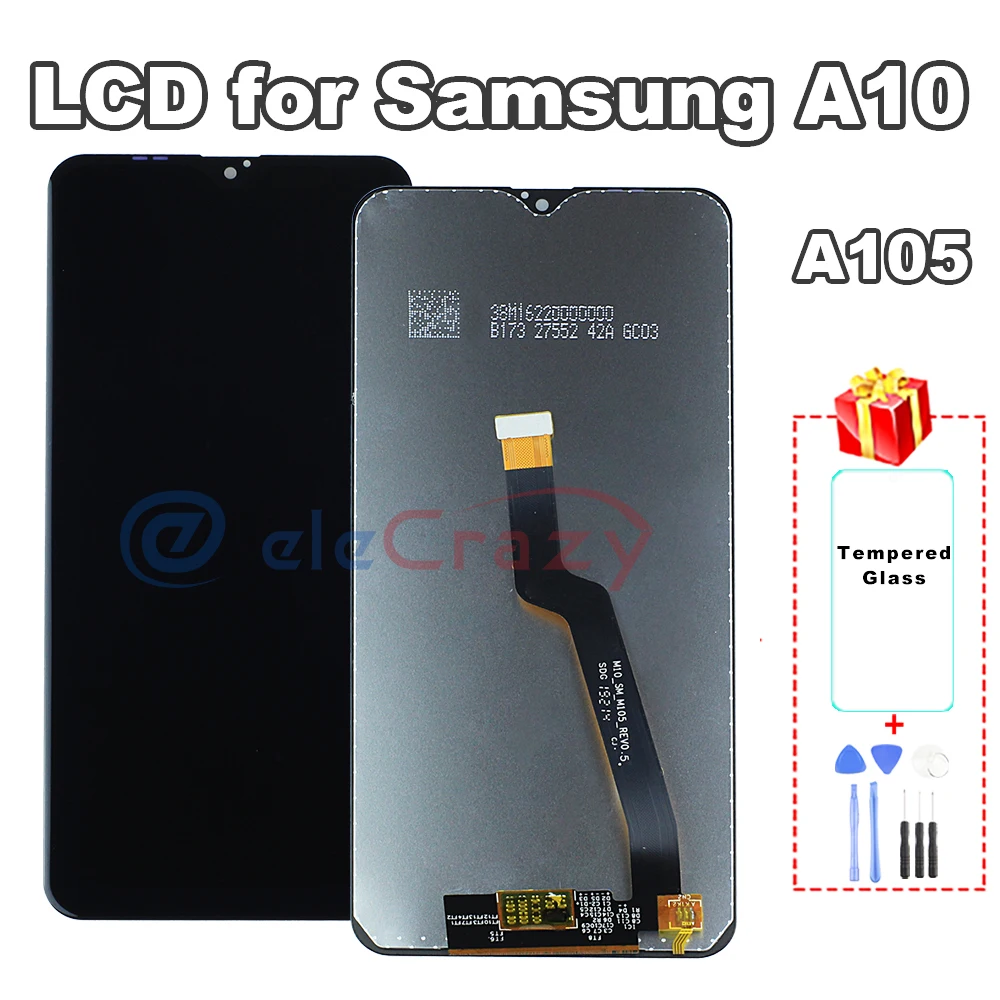 Premium Quality for Samsung A10 A105 LCD Screen Display with Touch Digitizer Assembly Replacement 100% Tested No Dead Pixel