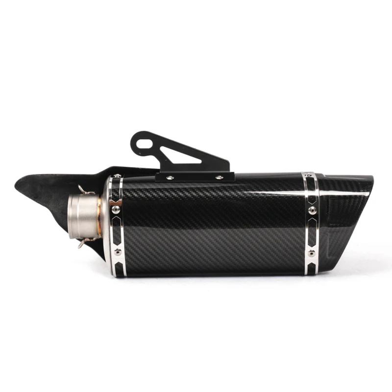 Motorcycle Exhaust System Connect Mid Pipe Link Muffler Tip Tube Whole Set Pipe For Benelli 502C Exhaust Modified Slip On Escape