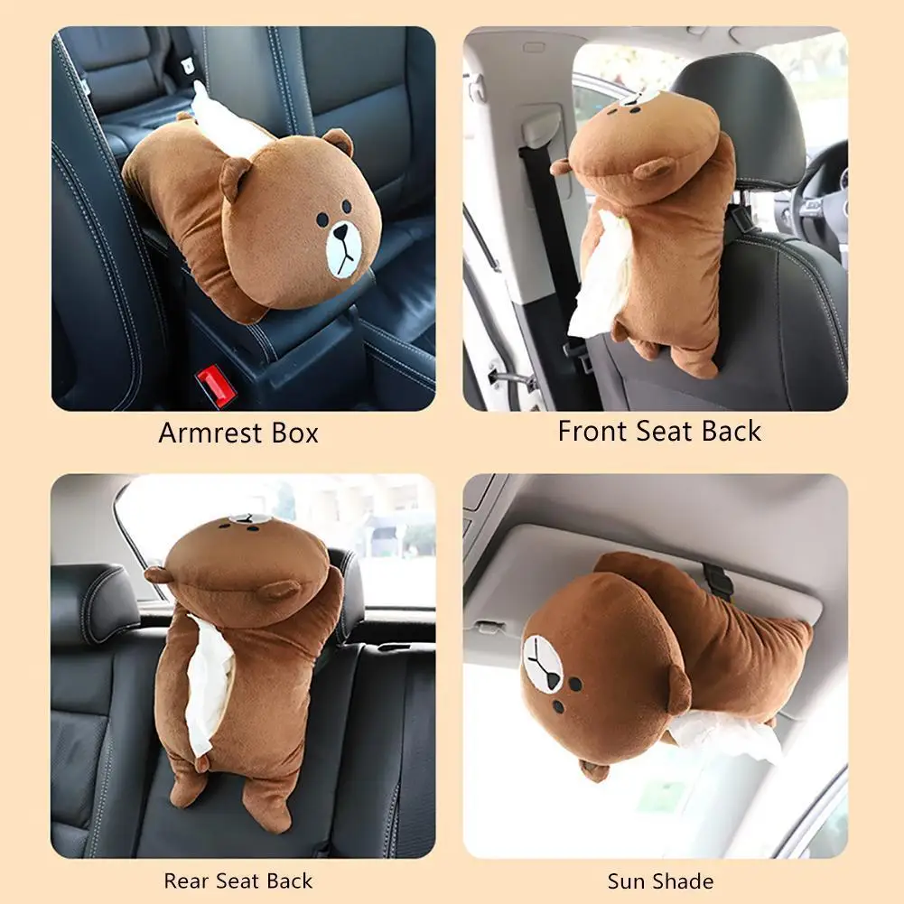  New Fuel Tank Box Cartoon Handkerchief Creative Box Cartoon Handkerchief Interior Supplies Automoti