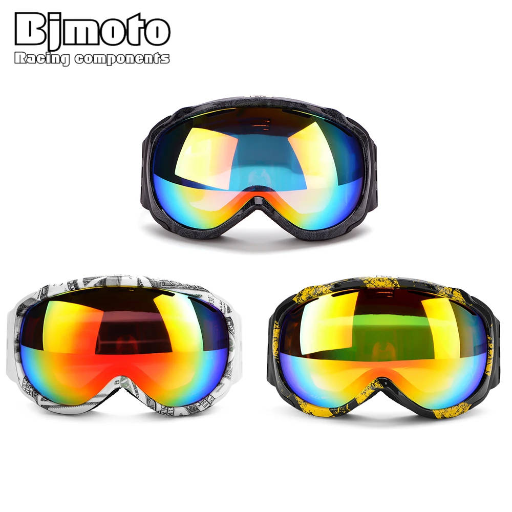 Details about   Outdoor Snowboard Glasses Motorcycle Goggles Skiing Racing Motocross Sunglasses 