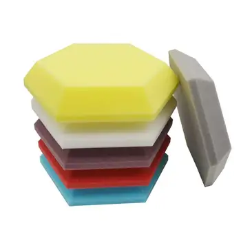 

New Hexagon Acoustic Panel Sound Isolation Board Soundproof Foam Studio Sound Absorption Sponge Sound Treatment Tiles Fireproof
