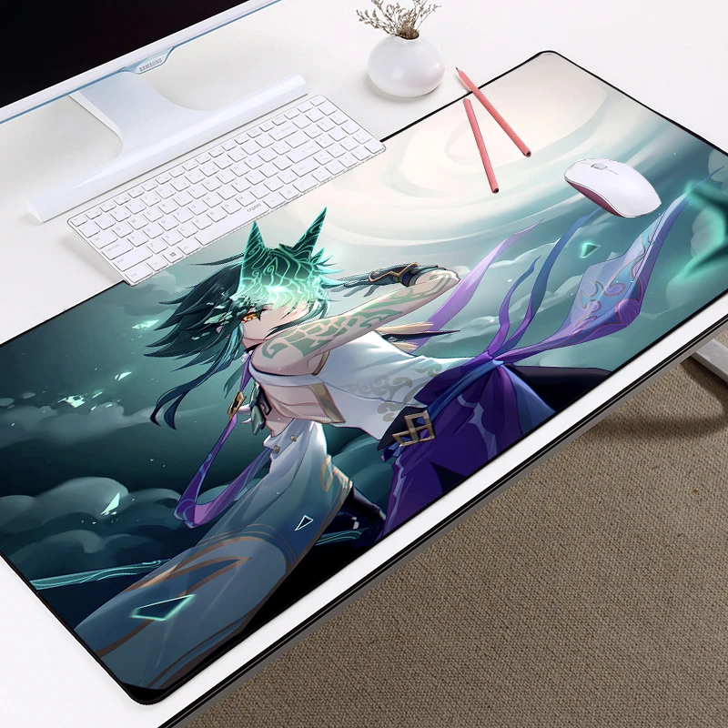 Xiao Long Mousepad Genshin Impact Keybord Pad Mouse Cute Office Desk Ped Mat for Latop pc mat | Компьютеры и офис