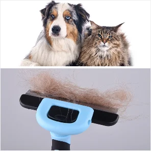 Pet волос перчатка щетка расческа Deshedding собака для кошки для ухода и чистки удаления меха Купание Detangler удобный массаж волос инструмент