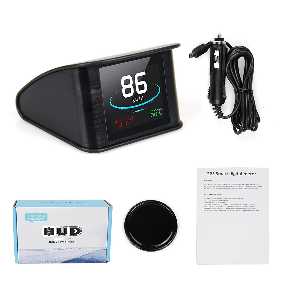 Новый компьютер Hud T600 GPS OBD проектор скорости автомобиля цифровой спидометр