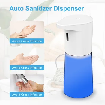 

Sanitizer Dipenser Touchless Infrared Sensor 500ML Auto Sanitizer Dispenser Fast Spraying Washing Machine Bule/Transparent/White