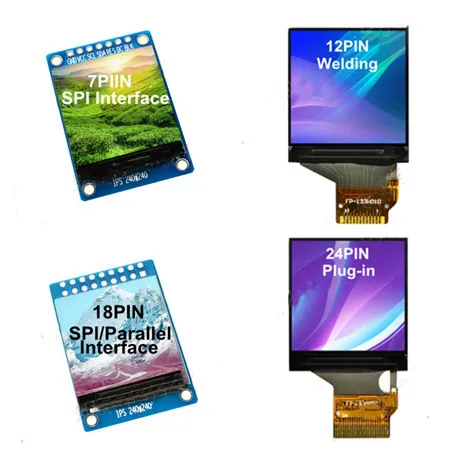 Maithoga IPS 1 3 дюймов 7P/12P/18P/24P SPI HD TFT LCD цветной экран (плата/без платы) ST7789 Привод IC 240*240