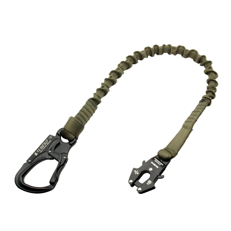 Airborne Catch Seal Quick Release Elastic Safety Rope Double End Draping Buckle Type 25KN load-bearing elastic ropes