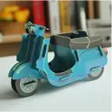 motorcycle 5 шт. мультипликационная форма автомобиля держатель ручки домашний декор для стола коробка для хранения Органайзер держатель дистанционного управления Форма пианино коробка для мелочей - Цвет: motorcycle