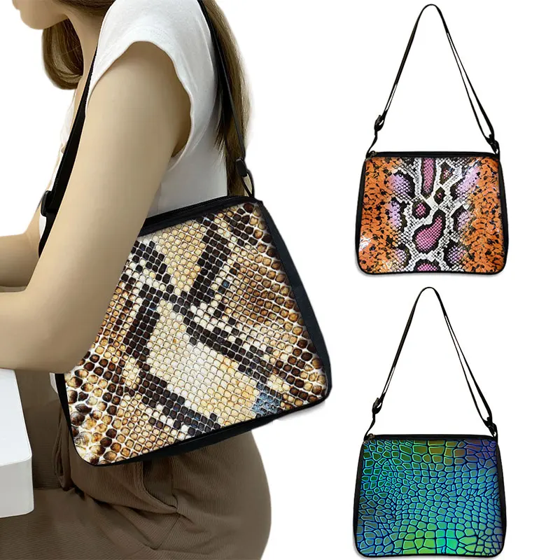 Wudaizhi Damen Unterarm-Handtasche - Animal Print PU Leder Für Täglichen Gebrauch