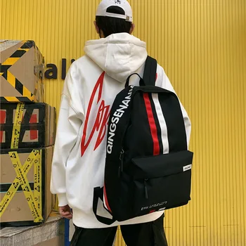 

Backpack men and women Korean travel bag high school student backpack couple bag junior high school student bag