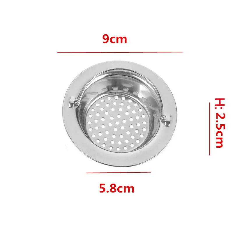 Kitchen Sink Strainer Stainless Steel 80/82/84 Mm Household Water Basin  Sink Drainer Strainer Basket