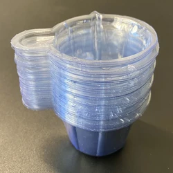50x Plastic Mixing Cups Paint Pigment Mixing Pot Clear Disposable Ink Holder