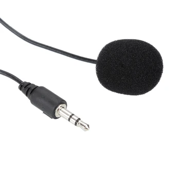 

External Clip-on Lapel Lavalier Mic Wired Mini Microphone Recording 3.5mm Voice Amplifier For Iphone Or Android SmartPhone NEW