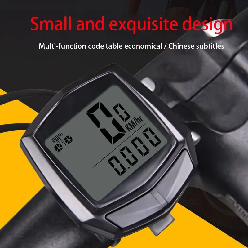 

Waterproof LCD Bicycle Odometer Multifunctional Bike Tachometer Speedometer Smart Durable Portable Bicycle Watch Stand Bike Part