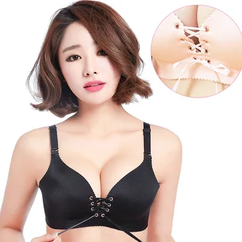 

Womens Push Up Bras Sexy Bralette Gather Wireless Underwear Bandage Ladies Lingerie Brassiere BH Top 30-38 A B C D Cup