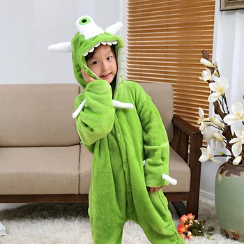 

New cyclops sexy onesie women pajamas children autumn and winter parent-child home sleepwear service cartoon animal role playing