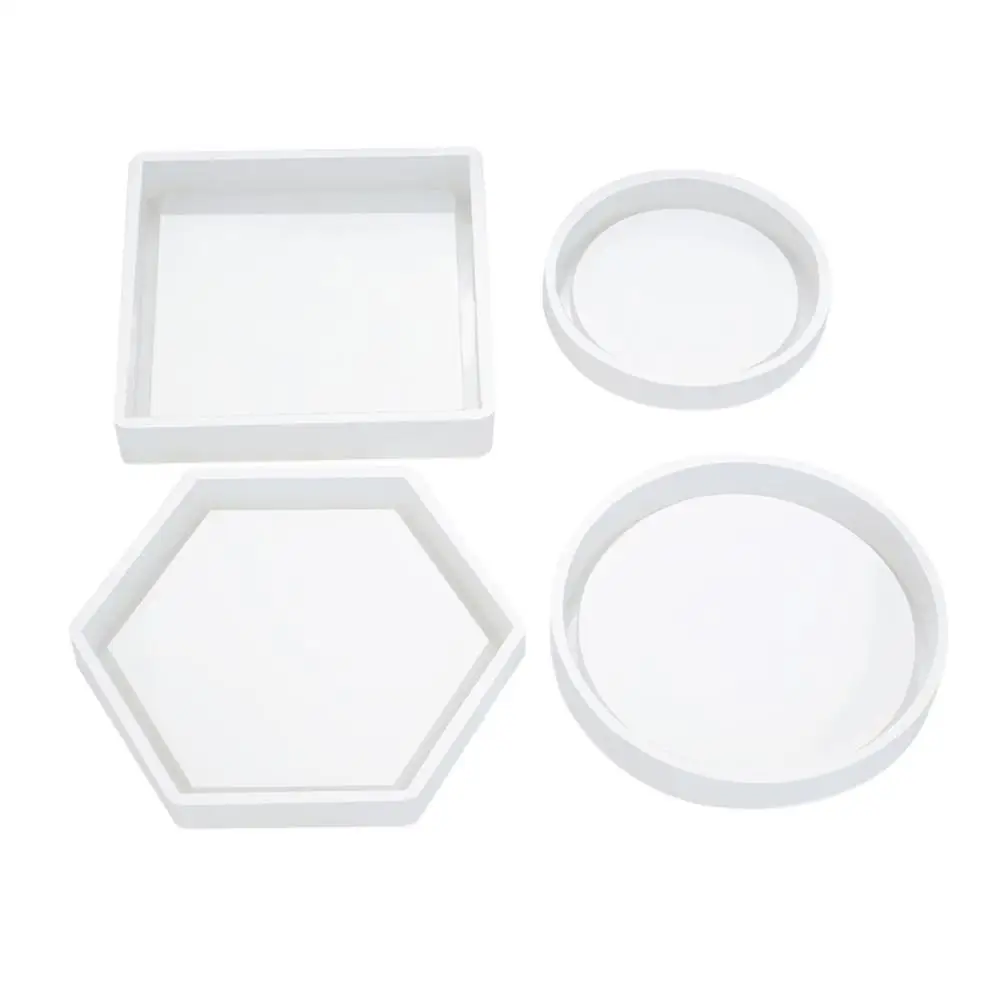 

Coaster Cup Mat Mold Silicone DIY Crystal Mold Flowerpot Base Mold Craft DIY Ceramic Mold