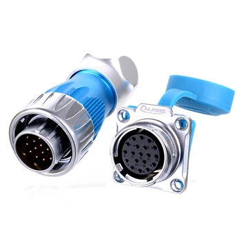 

M24 Outdoor Multi Core AC DC Power Waterproof Connector 3pin 4pin 10pin 12pin 19pin 24pin Aviation Adapter Signal Lighting Panel