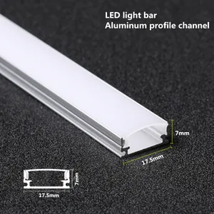 2-30 stücke/los 0,5 m/stücke LED Aluminium profil für 5050 3528 5630 milchig weiß LED streifen/kanal transparente abdeckung