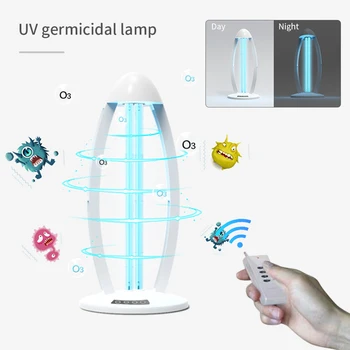 

38W UV Disinfection Lamp 220V Furniture UV Disinfection Ozone Hospital Indoor UV Sterilization Lamp Antibacterial Lights