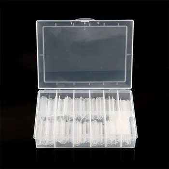 

120pcs Clear Artificial Acrylic Nail Mold + Scale Nail Art Tips Full Cover False French Nail Polish Manicure Tool