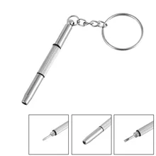 1 шт. серебряное алюминиевое кольцо-брелок с инструментом для ремонта отвертка инструмент для дома солнцезащитные очки для мобильного телефона часы