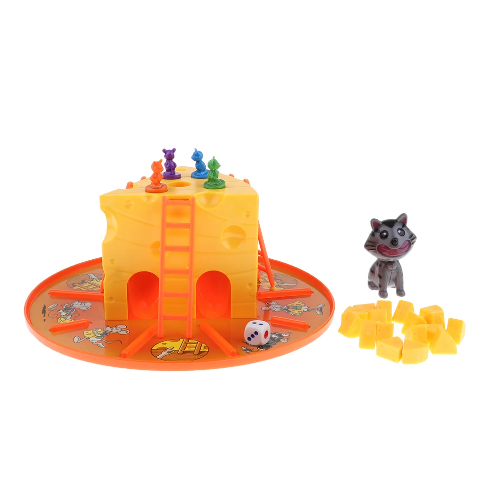 Mice and Cheese Cat Cake Toy Parent-Child Interactive Board Game for Kids