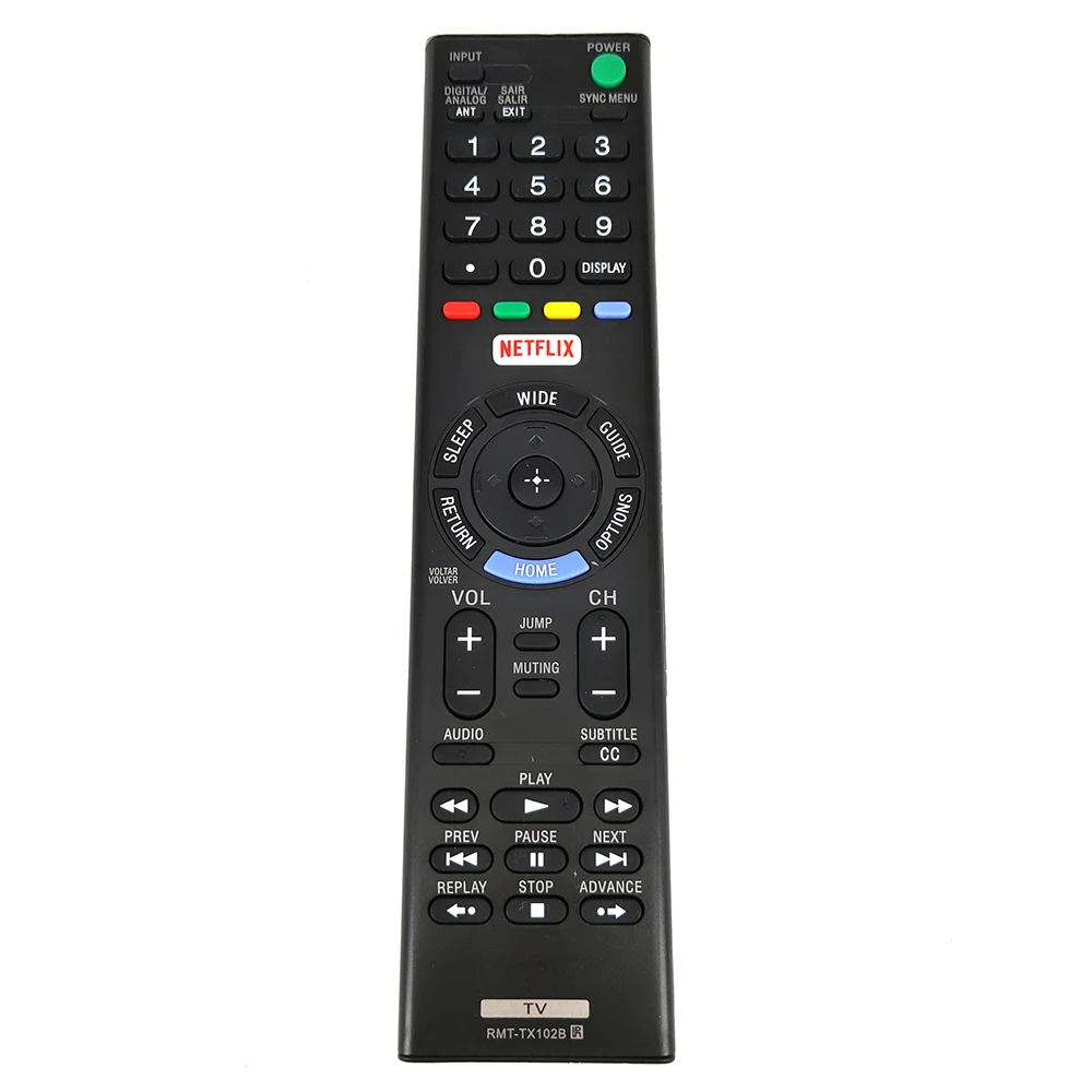 Новый RMT-TX102B Замена для SONY NETFLIX светодиодный HDTV пульт дистанционного управления