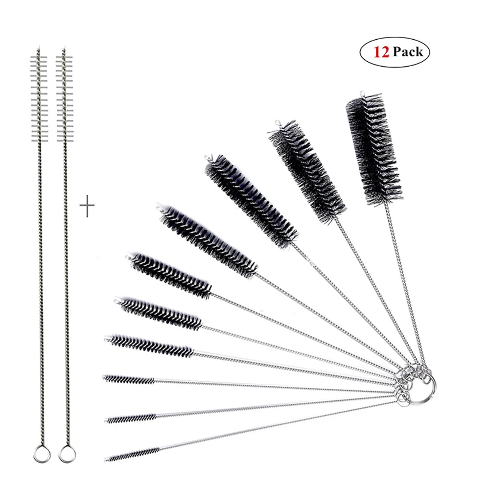 12pcs/lot Baby Bottle Brushes Cleaner 