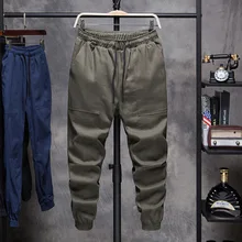 Мужские брюки, свободные, прямые, в стиле хип-хоп, с большими карманами, повседневные брюки