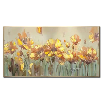 

Handmade Flower Oil Painting Paintings Art Canvas Wall Art Handpainted Canvas Flower Artwork Living Room Picture Home Decoration