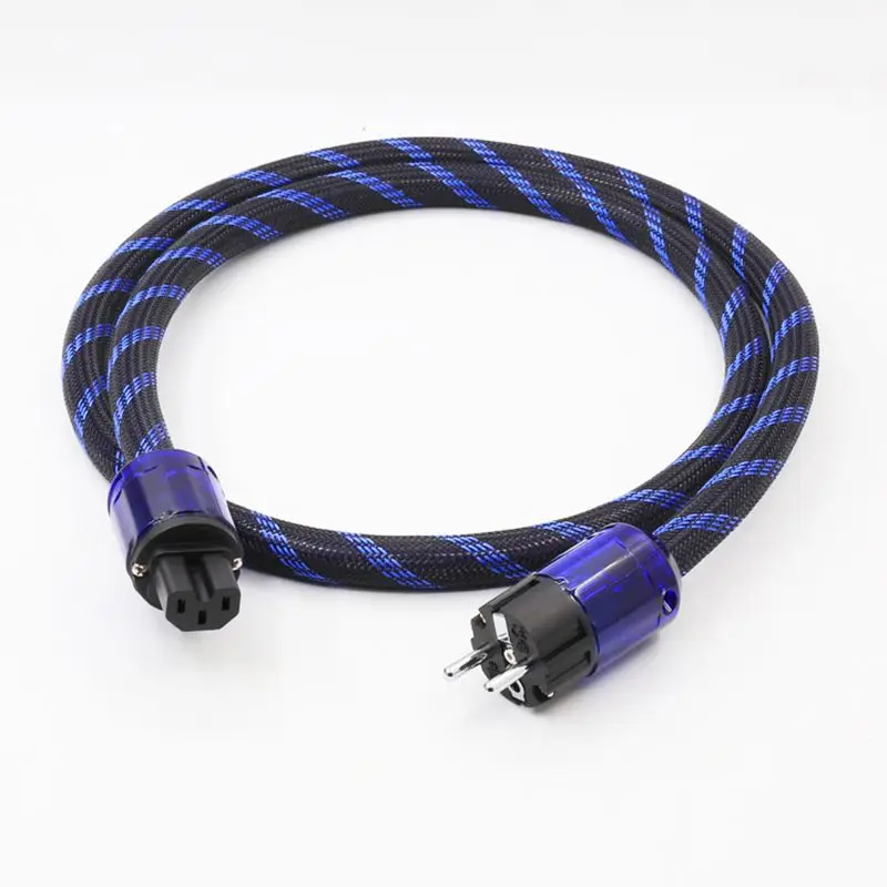 

Hi-End Schuko Power Cable hifi power cable EU Power Cord with EU Plug Mains Power Cable HIFI Audiophile European AC Power Cable