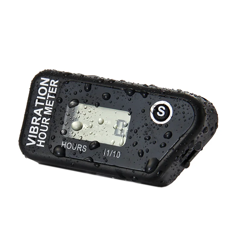 Waterproof Resettable LCD Wireless Vibration Hour Meter For Chainsaw