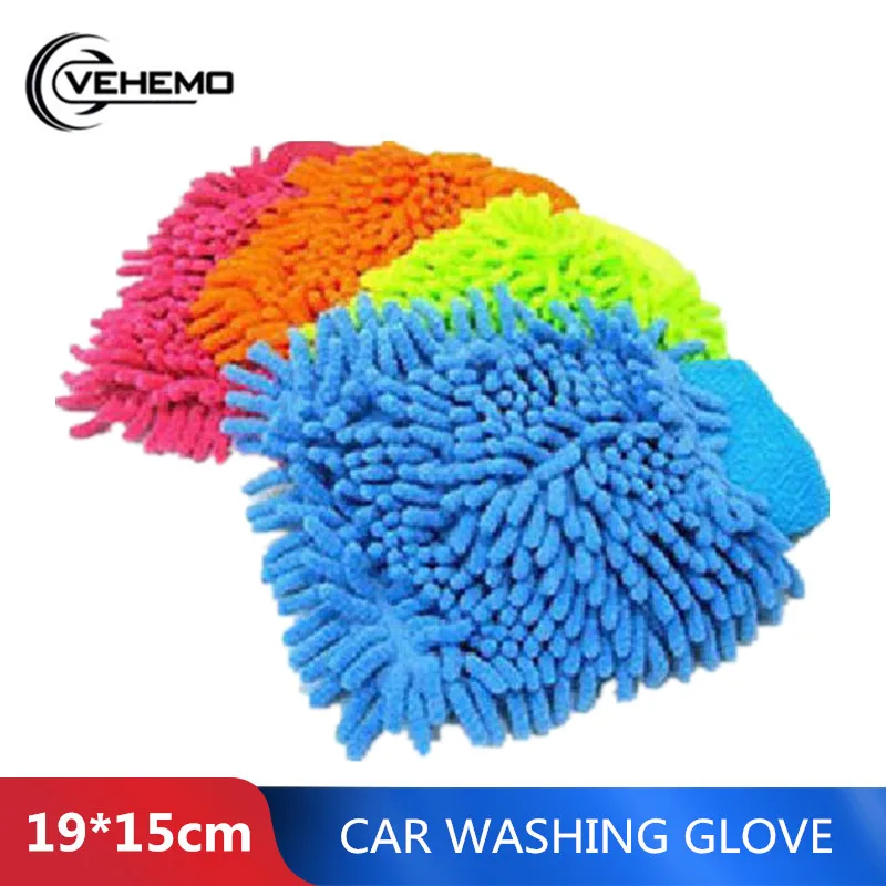 

Car Vehicle Microfiber Soft Hand Towel Coral Chenille Washing Cleaning Glove