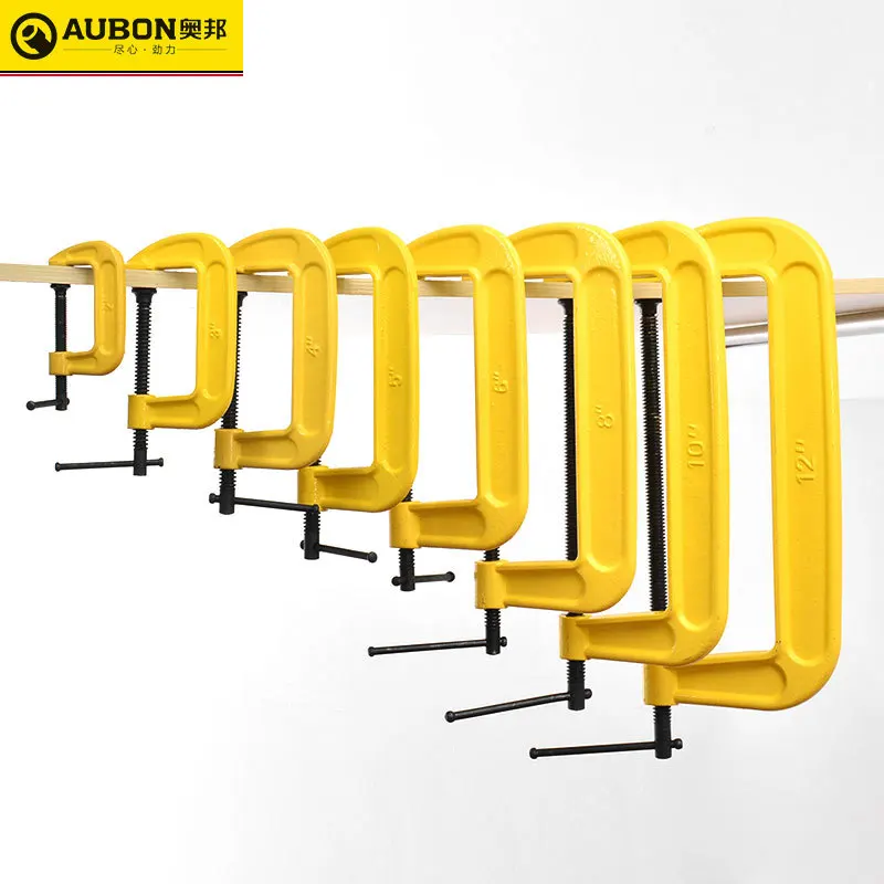 

Aobang Tool Overall Forging Multi-Specification Woodworking Clip Fast Fixed Woodworking Fixture G Clamp Thick G-shaped Clip