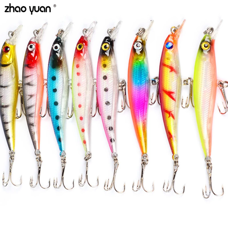 Minnow Mixed 57pcs/Set Fishing Lure Bait Set Wobbler Swimbait With Treble Hook Sea Fishing Tools pesca Carp Fishing Tackle