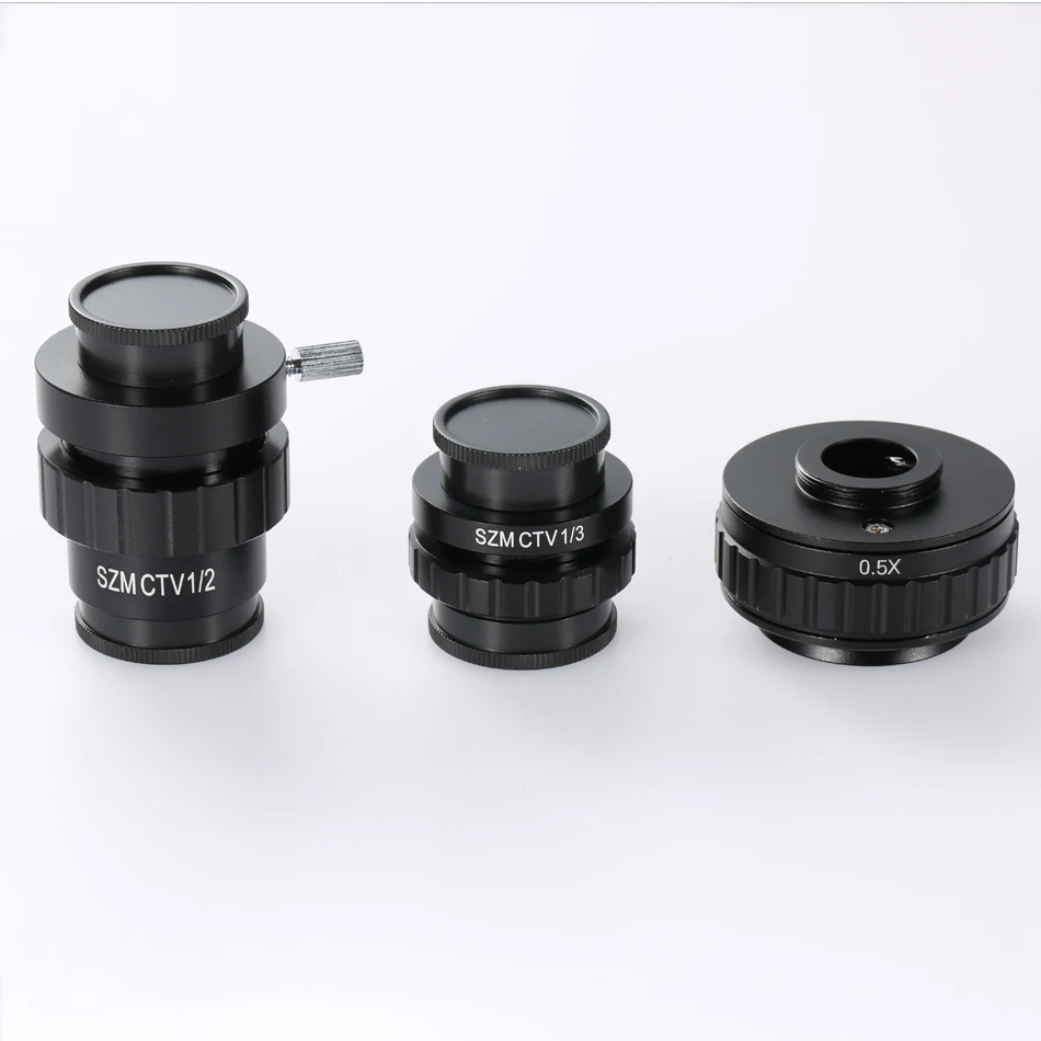 0.5X C-mount адаптер объектива 1/2 1/3 CTV для SZM Тринокулярный Стерео микроскоп аксессуары