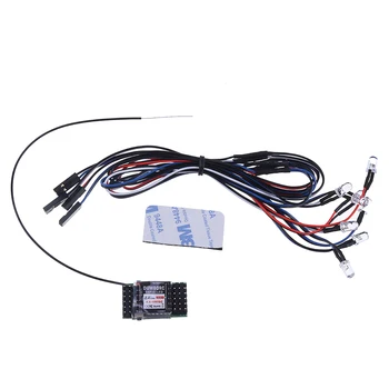 

DumboRC 2.4G 6CH X6FLED X6FGLED X6F Receiver With Led Strip Light Control Board Module Set for RC Car Night X6 X4 Transmitter