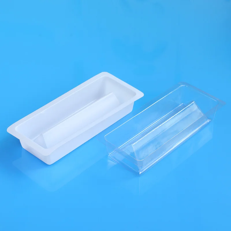 10 Pcs Lab Reagent Reservoir 55ml PP Disposable Solution Basins Sterilization Individual Packaging Reagent Tank Medical Supplies