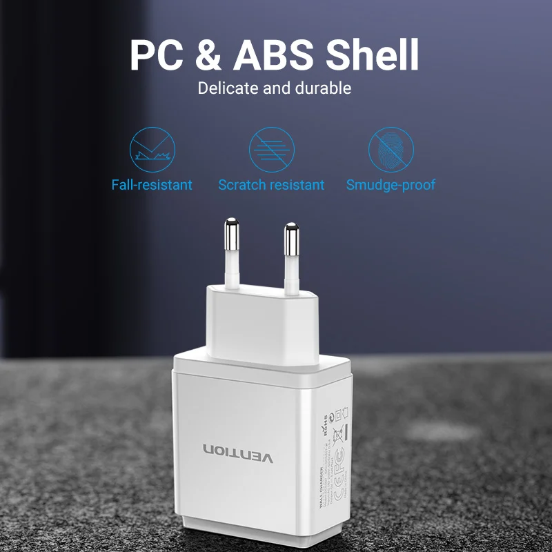 Vention 5V 3.4A USB зарядное устройство для iphone 11Pro 8 7 быстрый мобильный телефон Huawei Mate 30