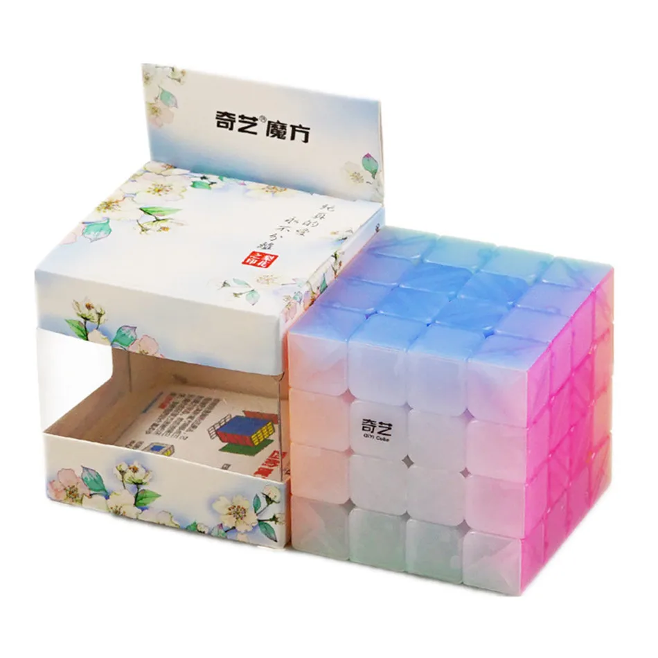 QiYi Yuan S 4x4 speed cube 4x4x4 Puzzle Speed Magic Cube 4Layers Speed Cube Professional Puzzle Toy For Children Kids Gift 10