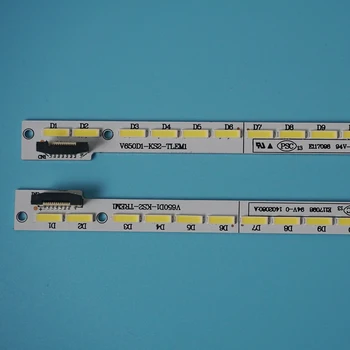 

2pieces 36LED 402mm LED Backlight strip V650DK1-KS2-TLEM03 V650DK1-KS2-TREM03 For TCL D65F351 LED65XT880 screen V650HP1-LS6