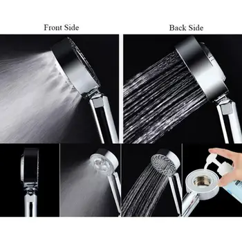 

Removable Shower Double-Sided Nozzle Handheld 3-in-1 Massage Shower Multi-Function High Pressure Hand Shower freeshipping