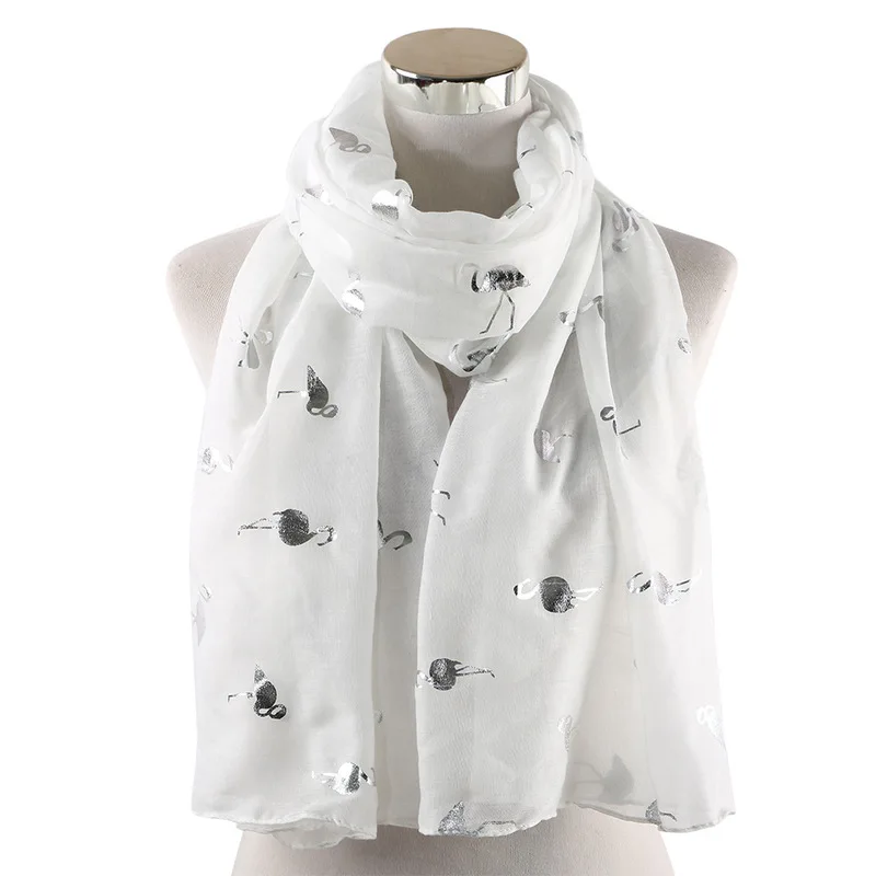 

Age season in Europe and the new silver pressed ms flamingos design scarf joker collar amazon wholesale