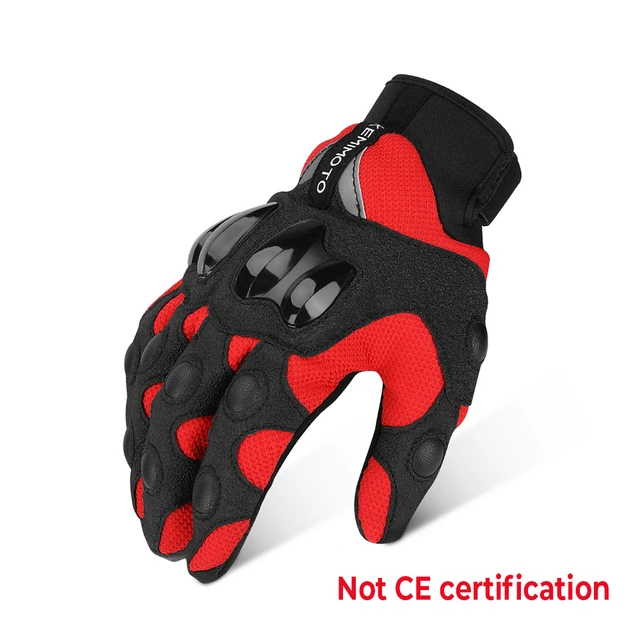 New Moto Cycling Summer Gloves Motorcycle Touch Screen Gloves Mountain Bike Gloves Guantes Motocross Luvas Men Spring Summer Red B