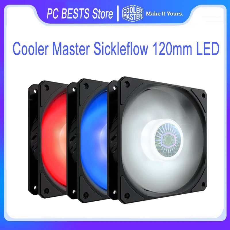 Cooler Master Falsicleflow 120Mm Case Fan Led 4Pin Pwm Fan New Blade Beargn E Nuovo Cuscinetto Sigillante Cpu Cooler Fan