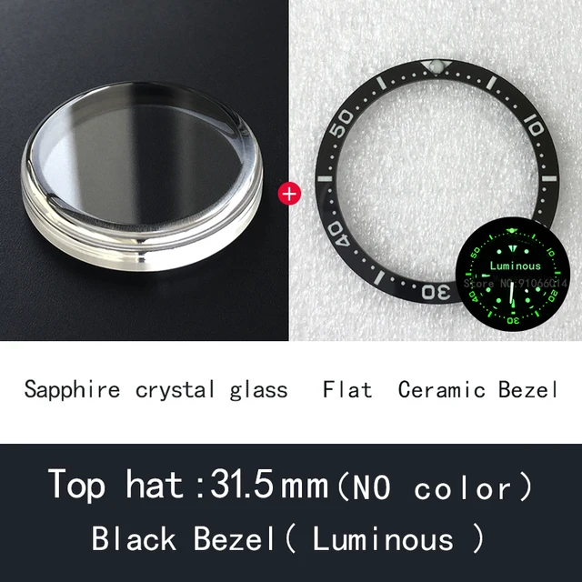 luminous Bezel + Sapphire Crystal] Recommended Mod Combination For Seiko  Sxk007 Top Hat With Stepped Flat Ceramic Bezel - Repair Tools & Kits -  AliExpress